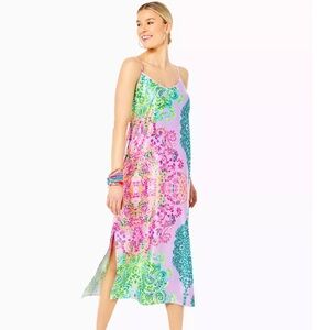 Lilly Pulitzer Bellalyn Satin Midi Dress